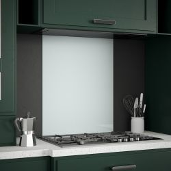 White Mist Glass Kitchen Splashback 60x75cm