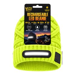 Ultralight LED Beanie Hat Illuminious Yellow