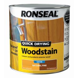 Ronseal 2.5L Quick Drying Woodstain Natural Pine