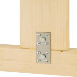 Flat Perforated Plated 40 x 100 x 2.0mm Zinc Plated