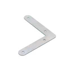 Flat Angle Bracket Rd  60X 60X16X1,5, Black Galvanized