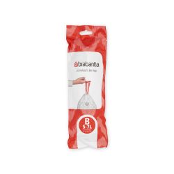 Brabantia PerfectFit Bin Liners (B), 5 Litre - 20 bags