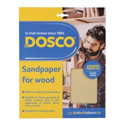 Dosco 5pack Assorted Sandpaper