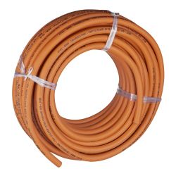 Gas Fittings - 1.2M Length Orange Rubber Gas Hose (BS3212)