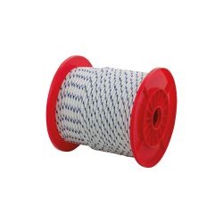 Pes Braided Rope, White/Blue  6Mm