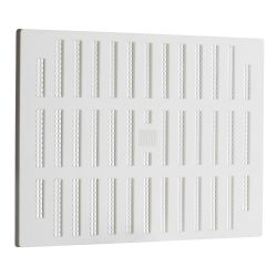 Ventilation - 9  inch x 9 inch White Plastic Adjustable Vent