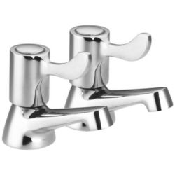 Pair 3/4" 1/4 Turn Bath Taps
