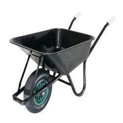 Buildit Black Builders Wheelbarrow 100 Lt