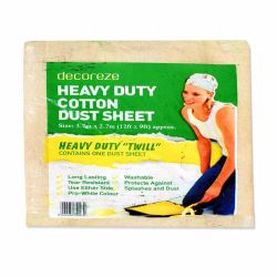 Woodie's Twill Dust Sheet 3.7mtx2.7mt