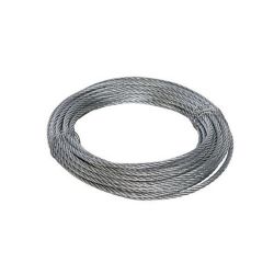 STEEL WIRE ROPE. 4.0MM / 10M. ZINC PLATED