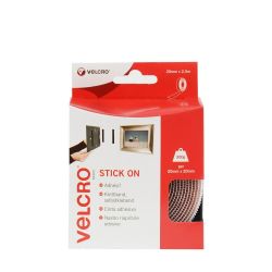 VELCROBrand Stick On Tape - 20Mm X 2.5M, White