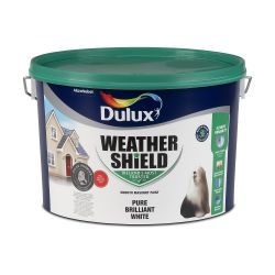 Dulux Weathershield Smooth Masonry Pure Brilliant White 10L