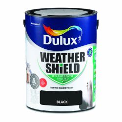Dulux Weathershield Smooth Masonry Black 5L