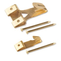 Picture Hook Brass Plated 0-3