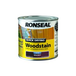 Ronseal 250ml Quick Drying Woodstain Satin Walnut