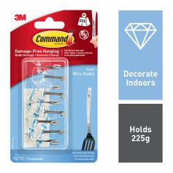 Command Clear Small Wire Hooks
