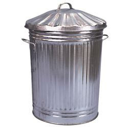 Galvanized Dustbin Complete With Lid