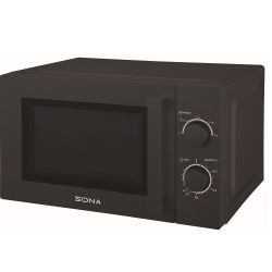 Sona 20 Litre 700W Black Microwave Oven