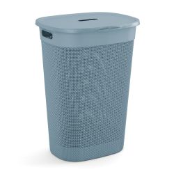 Curver Filo Laundry Hamper Stone Blue 55Lt