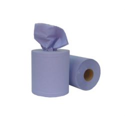 6pk Blue Centre Feed Roll 2 Ply 150 Metre