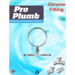Chrome Fittings - 1/2" Screw to Wall Bracket