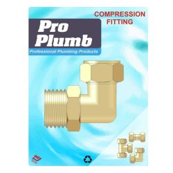 Compression Fittings - 1/2" M.I. Elbow  316