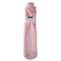 De Vielle Covered Long Hot Water Bottle Pink