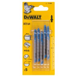 DEWALT HCS 60mm Jigsaw Blade Clean Wood 100mm -Pack of 5