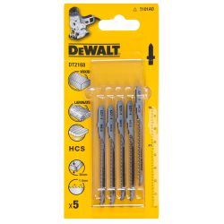 DEWALT 30mm HCS Jigsaw Blade Clean Wood 76mm - Pack of 5