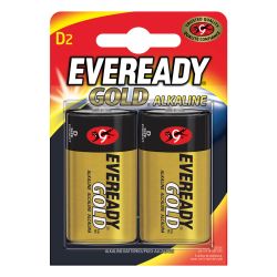 Eveready Alkaline Gold D 2 Pack