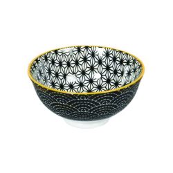 Geo Black Large Bowl
