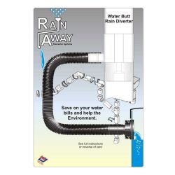 Water Butt Connections - Water Butt Rain Diverter Kit c/w Hose