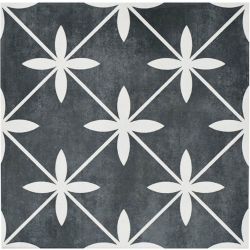 Laura Ashley Heritage Wicker Charcoal Ceramic Wall and Floor Tile 331x331mm