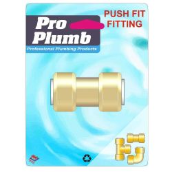 Push Fit Fittings - 1/2" Straight Coupling