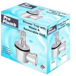 Shower Wastes - 11/2" Combined Shower Waste & Trap White