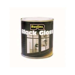 Rustins Gloss Black Paint 250ml