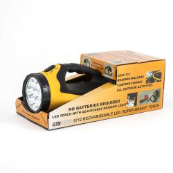 Ultralight 1.2 Watt LED Rechargeable Torch with Hands-free Adjustable Floodlight (TE8712L)