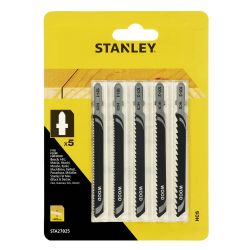 Stanley Wood Cutting Jigsaw Blades - 5 Piece