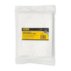 Stanley Pack of 3 12x12 ft Plastic Dust Sheet