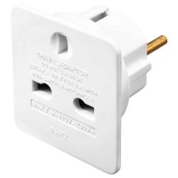 Uk To Europe Travel Adaptor Twin Pack