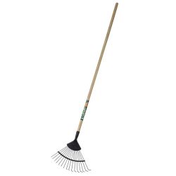 Robin Wire Leaf Rake With Wooden Handle