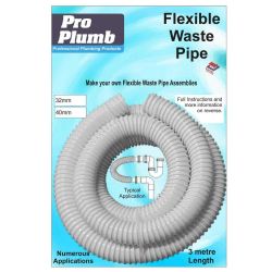 Flexible Waste - 3M Coil of 32mm Flexy Waste Pipe